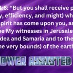 Acts 18 “But you shall receive power (ability, efficiency, and might) when the Holy Spirit has come upon you, and you shall be My witnesses in Jerusalem and all Judea and Samaria and to the ends (.zip - 2